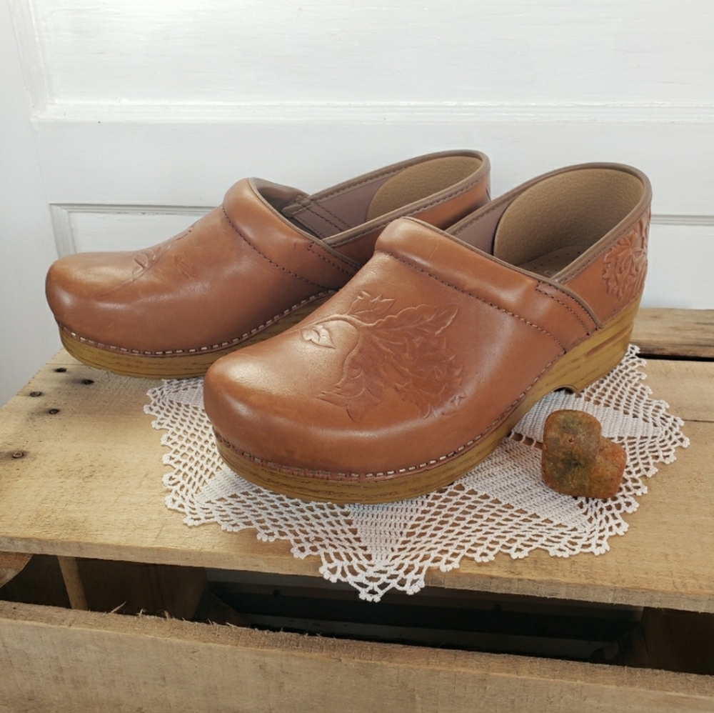 ⚘AvaiLable!⚘inQuire⚘Floral Dansko Honey Clogs Cottage Embossed 36 37 38 40 41 42 - Picture 10 of 16